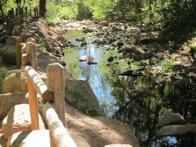 But it was nice to see running water, and nice shade.